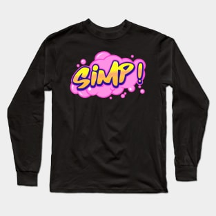 SIMP! 90's Retro Vibes Long Sleeve T-Shirt